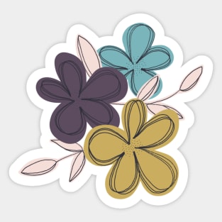 Muted Floral Illustration Sticker